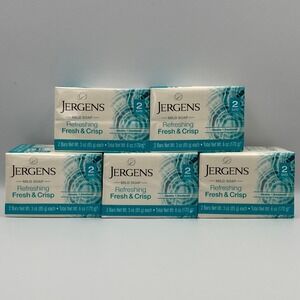 Jergens Mild Soap Refreshing Fresh & Crisp - 3 oz each - Jumbo 5 Pack (10 Bars)